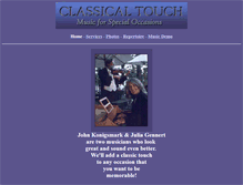 Tablet Screenshot of classicaltouchmusic.com